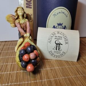 Adam Binder Berry Fairy Vintage Box Harmony Kingdom Artist Rare Piece
